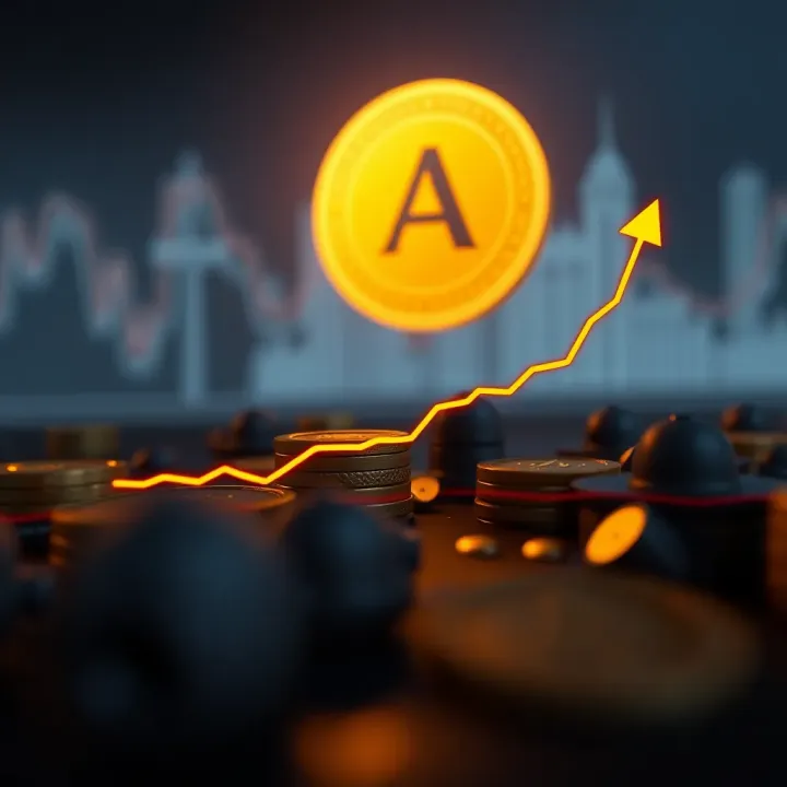 Projected Growth of Aave Coin Value Graph showing the projected upward trend of Aave coin price over the next few years