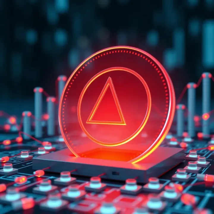 Technological Developments Shaping Aave's Future Illustration of blockchain technology and Aave platform integration symbolizing future technological advancements