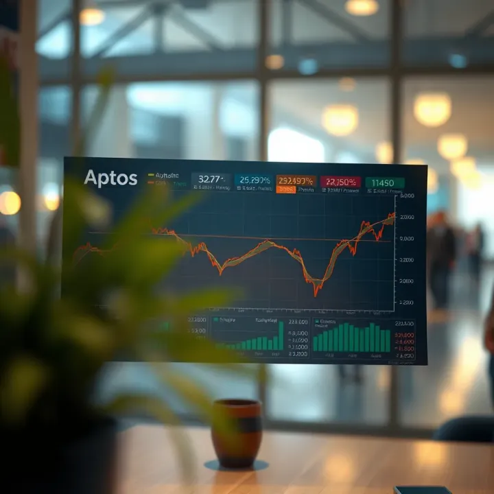 Chart illustrating key factors influencing Aptos market value and expert predictions
