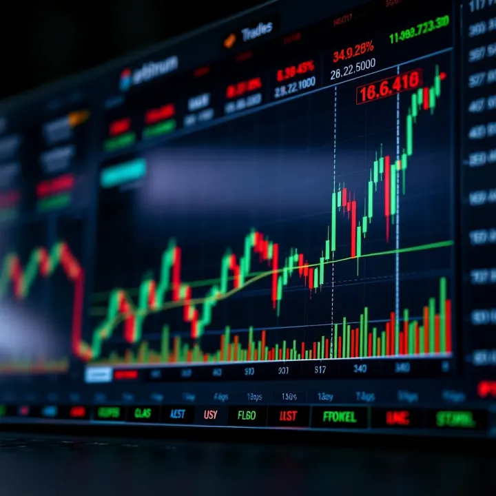 Graph showing Arbitrum cryptocurrency price trends with market indicators