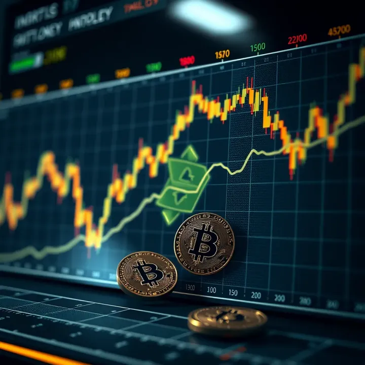 Graph showing upward and downward trends in Bitcoin Cash market value