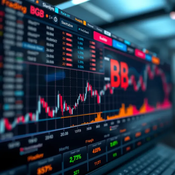 Graph depicting BGB cryptocurrency price fluctuations over time with key market events highlighted