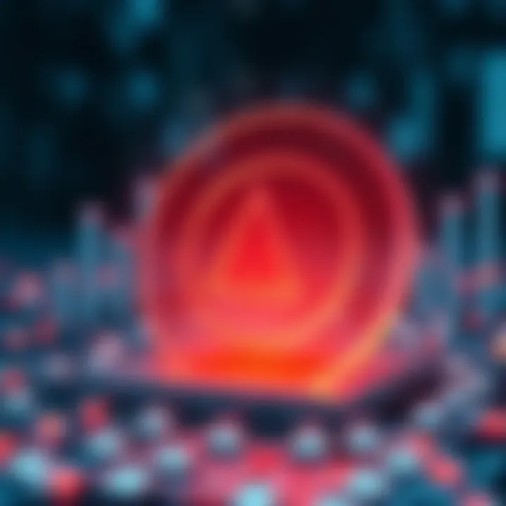 Illustration of blockchain technology and Aave platform integration symbolizing future technological advancements