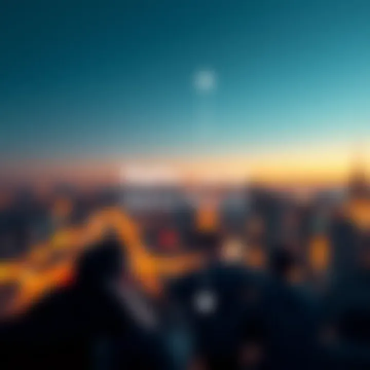 Conceptual diagram showing investment strategy with arrows pointing towards higher returns