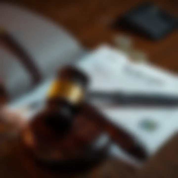 Illustration of legal documents and gavel representing legal challenges