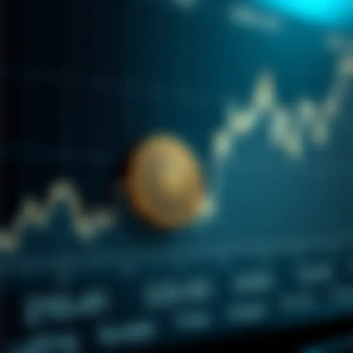 Graph showing fluctuations and trends in Atom coin market value over time