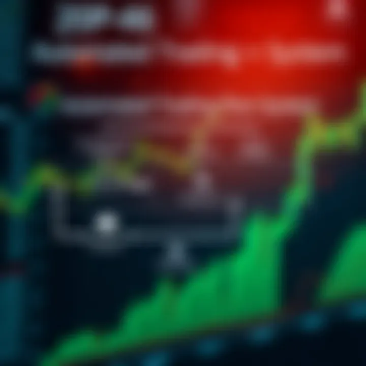 Diagram illustrating the components and flow of an automated trading system in financial markets