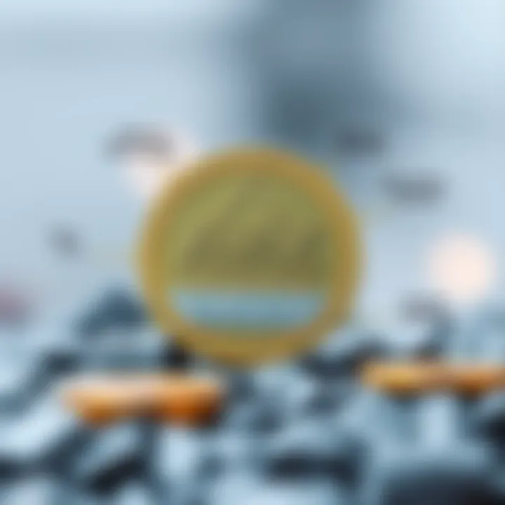 Illustration depicting key factors influencing the market value of AVAX coin including technology, adoption, and market demand