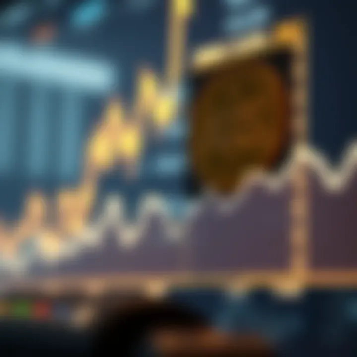 Graph depicting the upward and downward trends in AXS coin price over time