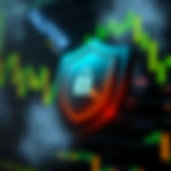 Illustration of shield symbolizing security and regulation in financial trading