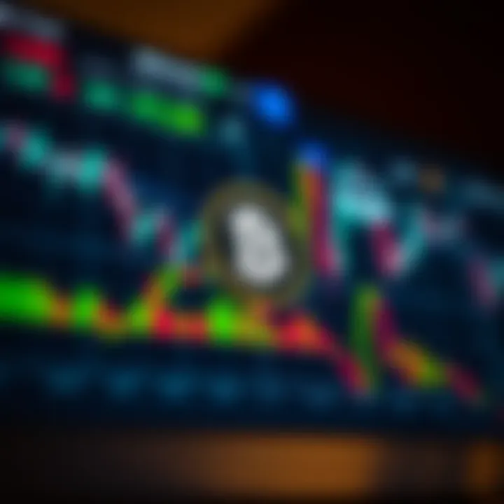 Graph showing BitTorrent Coin price trends with market analysis overlays