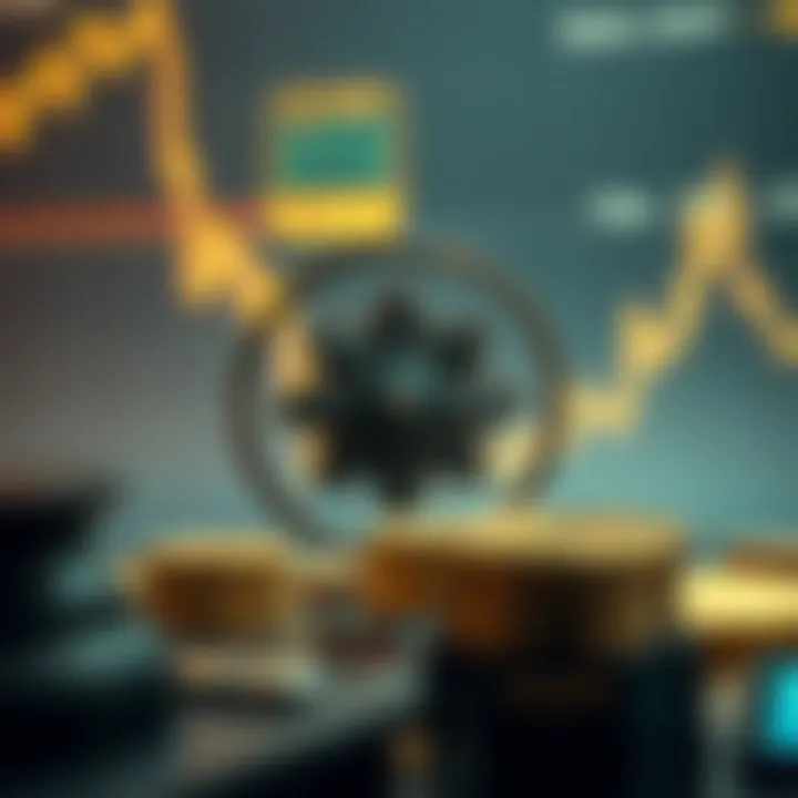 Cardano Blockchain and Market Overview Illustration of Cardano blockchain technology and factors influencing ADA market position