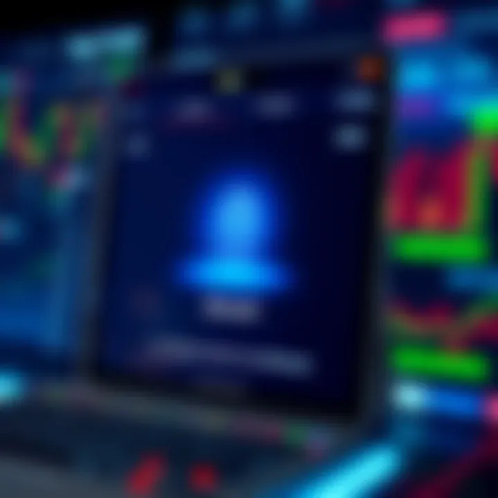 Secure login screen emphasizing protection and compliance standards in trading applications