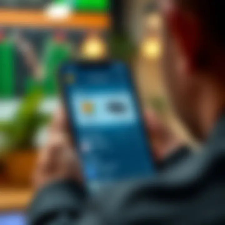 Secure digital interface showing app features like fees, security, and regulatory compliance for trading apps