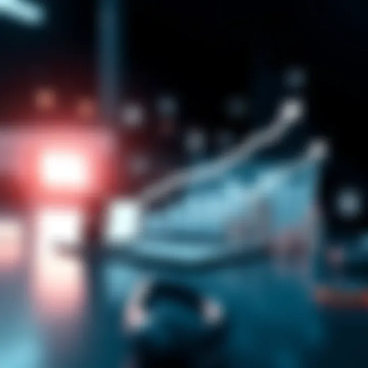 Illustration of affiliate marketing concepts with digital devices and financial growth symbols