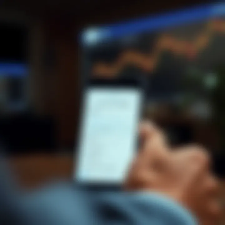 Mobile device showing account setup screen with personal information and security settings on app.deriv