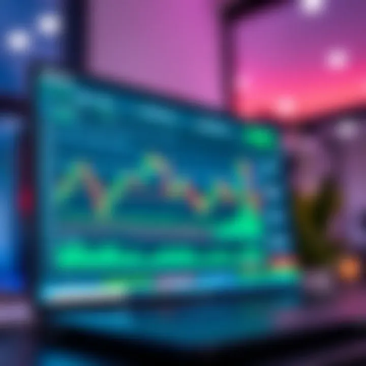 Interface showcasing interactive chart tools and customization options within Deriv.com