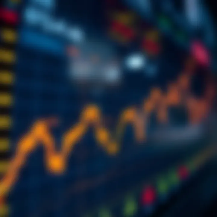 Currency exchange rate chart displaying fluctuations between US dollars and Pakistani rupees