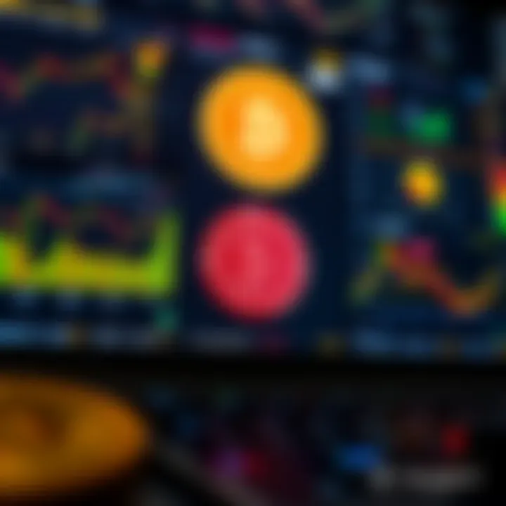 Illustration of various cryptocurrency signal sources including charts and notifications
