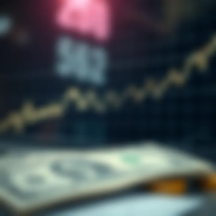 Graph showing fluctuations of US dollar exchange rate against Pakistani rupee