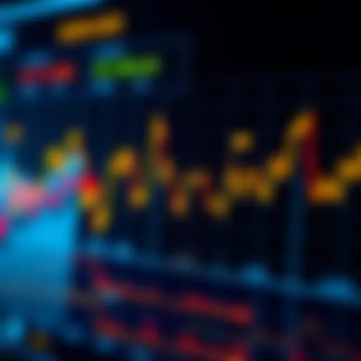 Graph displaying currency exchange rate fluctuations influenced by economic indicators and central bank decisions