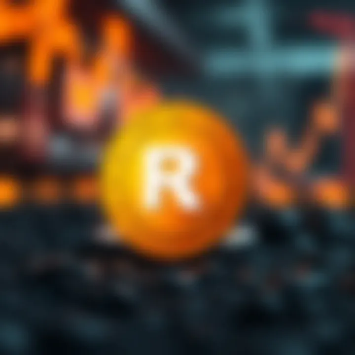 Illustration of key factors affecting RNDR token value including technology developments and investor sentiment