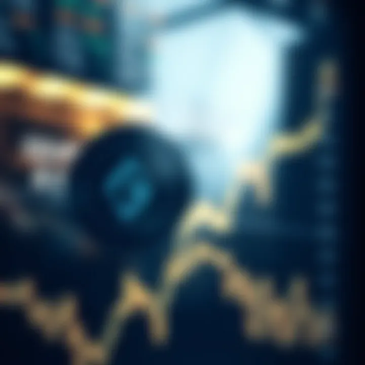 Graph showing the historical price movements of The Graph token with highlighted trends and market fluctuations
