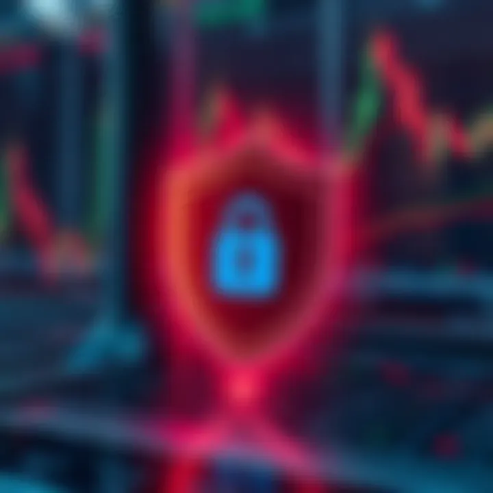 Security shield icon representing secure online trading with local market insights