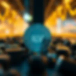 Visual representation of blockchain technology and digital assets related to ILV Coin