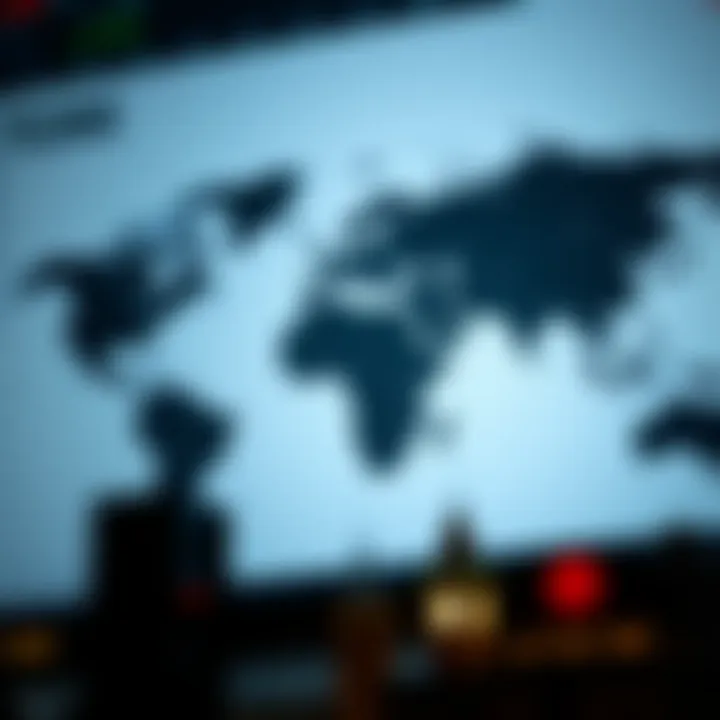 World map highlighting London forex trading session hours aligned with Pakistan local time