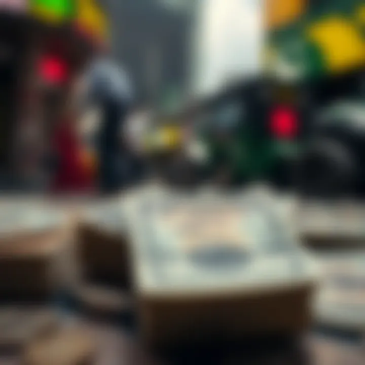 Impact of Political Events and Market Sentiment on USD to PKR Exchange Rate Illustration of political and market sentiment factors impacting currency valuation