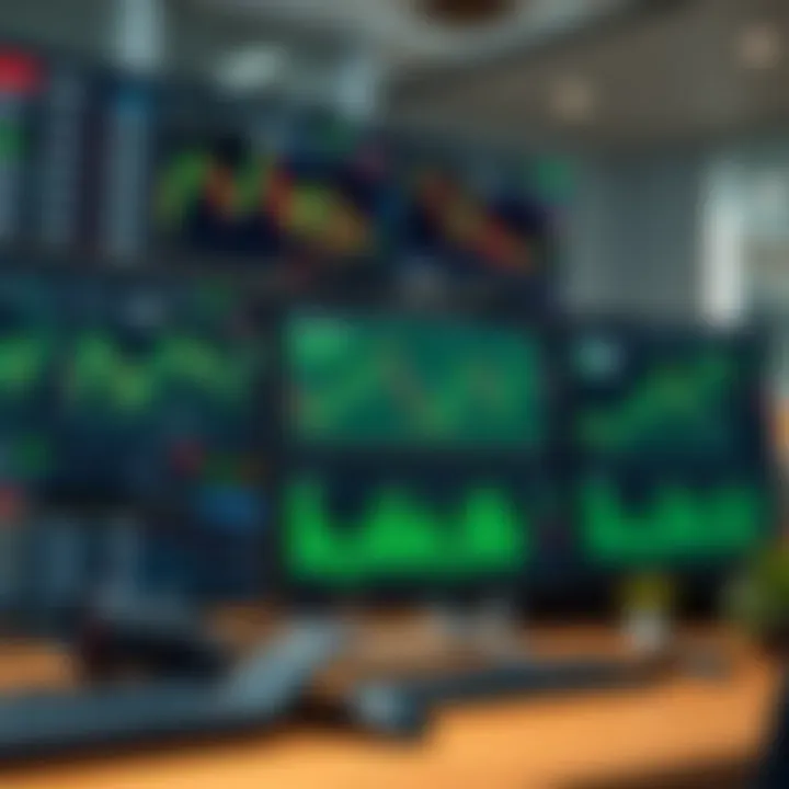 Interactive TradingView workspace showcasing multiple cryptocurrency charts and social community features