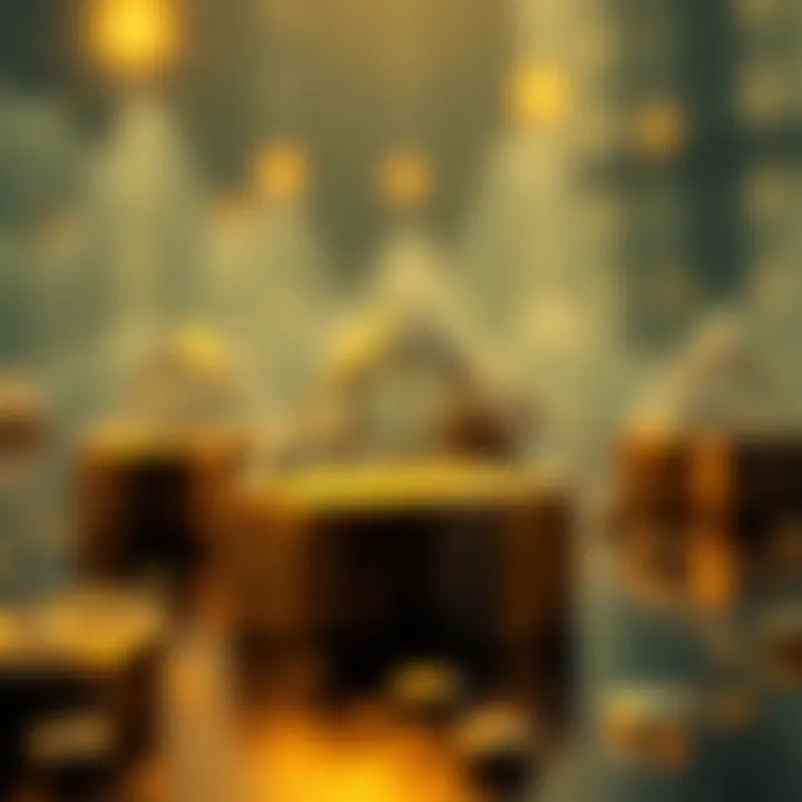 Cardano's Blockchain Technology and Platform Overview Conceptual illustration of blockchain technology elements representing Cardano's decentralized platform