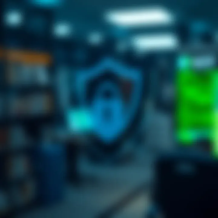 Security shield symbol representing safety of Quotex APK in Pakistan