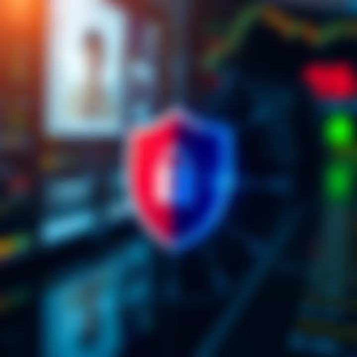 Secure shield icon representing account protection and safety measures