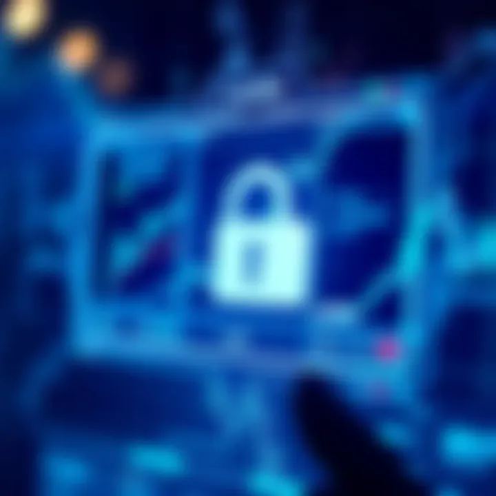 Secure login screen representing Quotex platform's security features with encryption