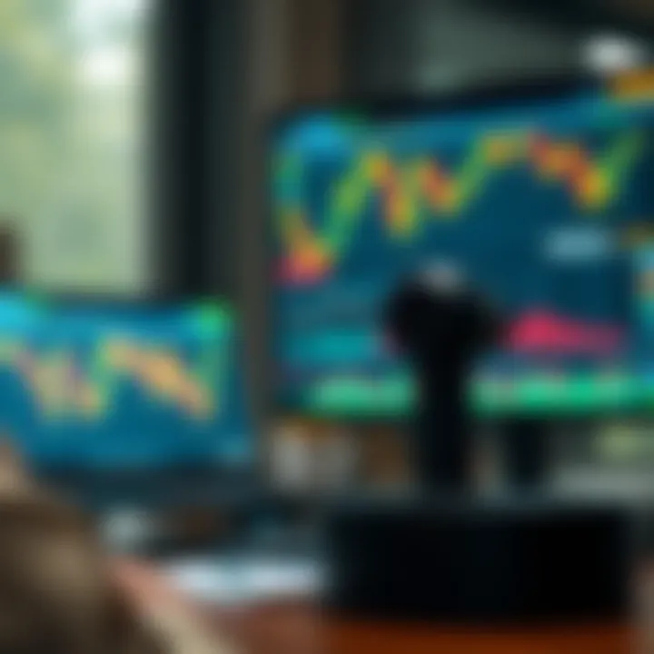 Visual representation of risk management strategies and trading challenges in online trading