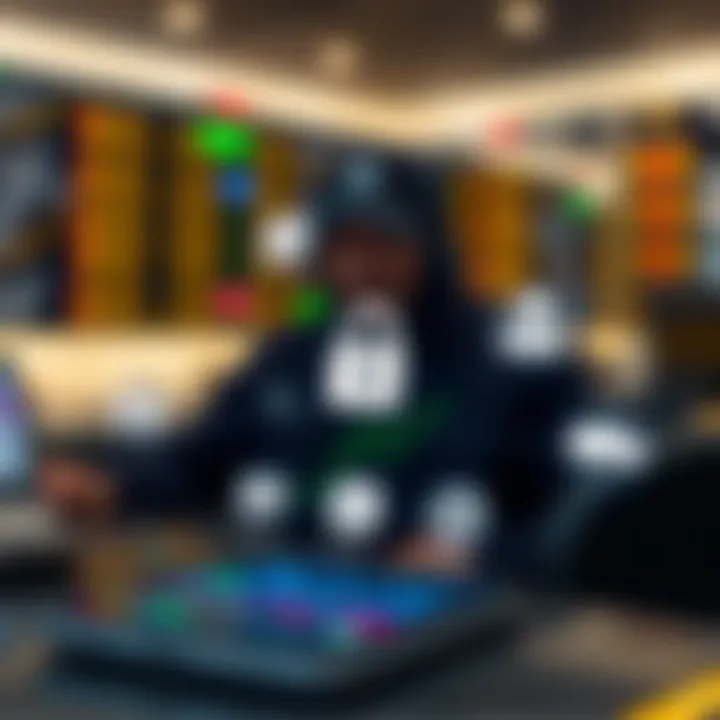 Security features and customer support icons representing safe and reliable trading app options