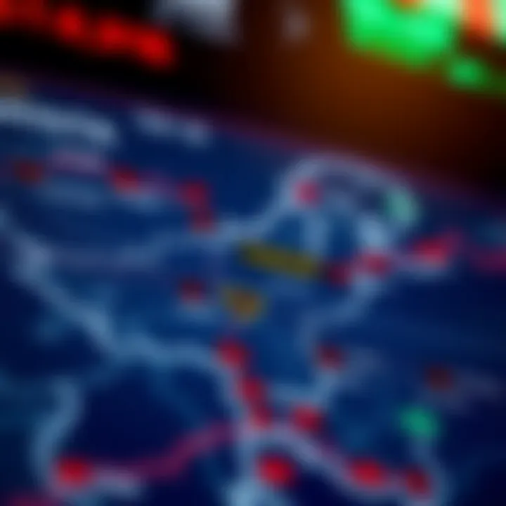 Map highlighting Pakistan with a focus on local trading hours aligned with global forex market times