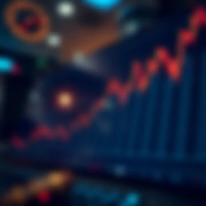 Graph showing sharp decline in cryptocurrency values during market crash