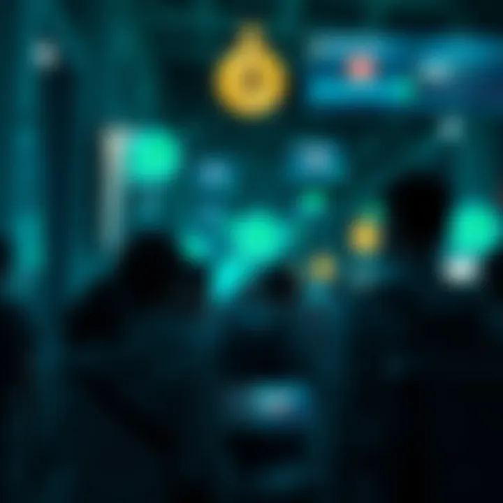 Digital network connecting cryptocurrency enthusiasts through a messaging platform