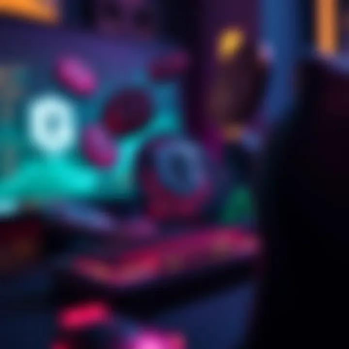 OG Fan Tokens as Digital Assets in Esports Digital representation of OG fan tokens floating above a gaming console with esports branding