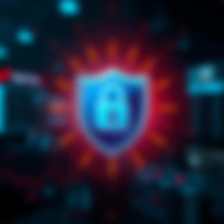 Security Features Ensuring Safe Trading on Mobile Applications Security shield icon representing data protection for mobile trading applications