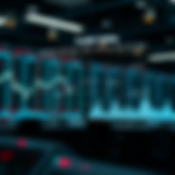 Diagram illustrating the operation of automated trading algorithms in financial markets