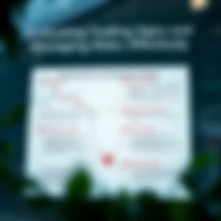 Diagram illustrating signal evaluation criteria and risk management concepts for traders