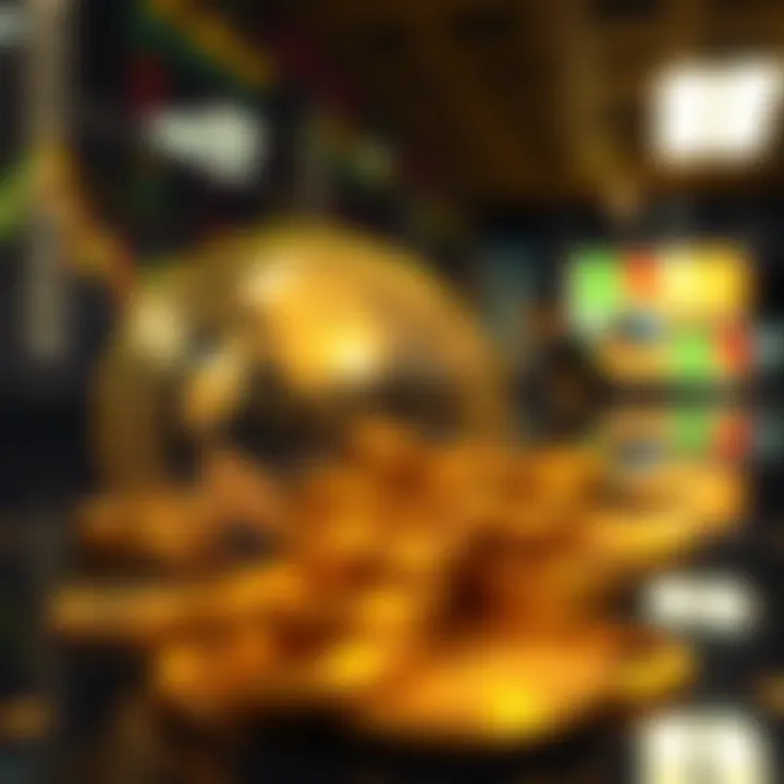 Visual representation of geopolitical and economic factors impacting gold market sentiment