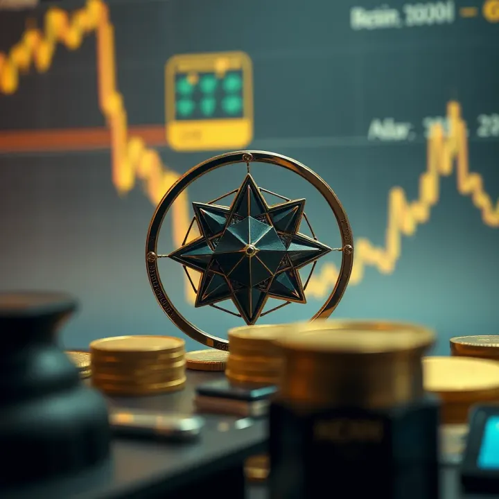 Cardano Blockchain and Market Overview Illustration of Cardano blockchain technology and factors influencing ADA market position