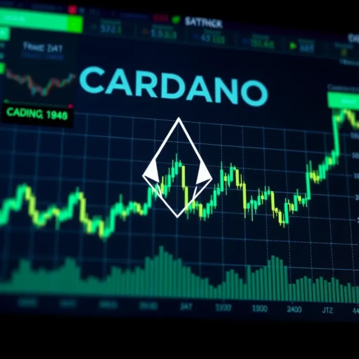 Graph depicting Cardano price fluctuations influenced by market trends and technological updates
