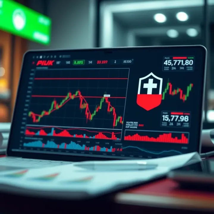 Effective Risk Management Strategies for CFD Trading Graphic depicting risk management strategies with charts and protective elements in investing
