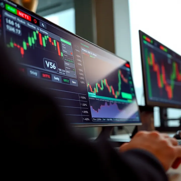 User-friendly trading platform interface displaying charts and trading options